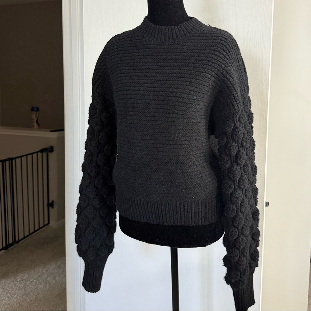 Harper Heritage Women’s M Bubble Sleeve Pullover Sweater Heavy Weight Knit